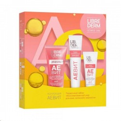 Набор Librederm Аевит Мультивитаминный уход для жирной кожи мягкий гель для умывания + маска для лица питательная + питательный крем для рук 150 мл + 75 мл + 125 мл