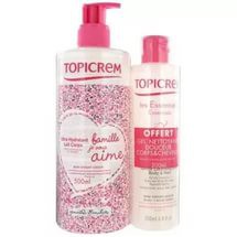 Набор Topicrem молочко ультра-увлажняющее + гель мягкий 500 мл + 200 мл