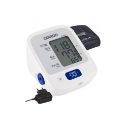 Тонометр автоматический Omron М2 Бейсик на плечо новый (усовершенствованный) с универсальной веерообразной манжетой Easy Cuff HEM-RML31 22-42 см с адаптером M2 Basic