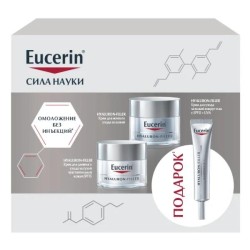 Набор Eucerin Гиалурон-филлер крем ночной + крем дневной для сухой чувствительной кожи SPF15 + крем для кожи вокруг глаз SPF15+UVA 50 мл + 50 мл + 15 мл