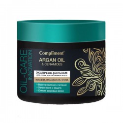 Маска для волос Compliment Аргановое масло и церамиды для сухих и ослабленных волос питательная 300 мл