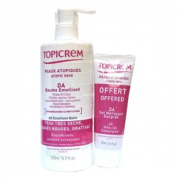 Набор Topicrem бальзам ДА липидовосстанавливающий + гель ДА ультра риш очищающий 500 мл + 75 мл