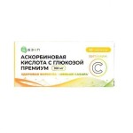Аскорбиновая кислота с глюкозой Премиум, таблетки 100 мг 0.75 г 20 шт
