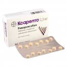 Ксарелто, табл. п/о пленочной 2.5 мг №56