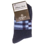 Носки мужские, Milano Socks (Милано Сокс) р. 41-45 №430 шерстяные рисунок №4 синие